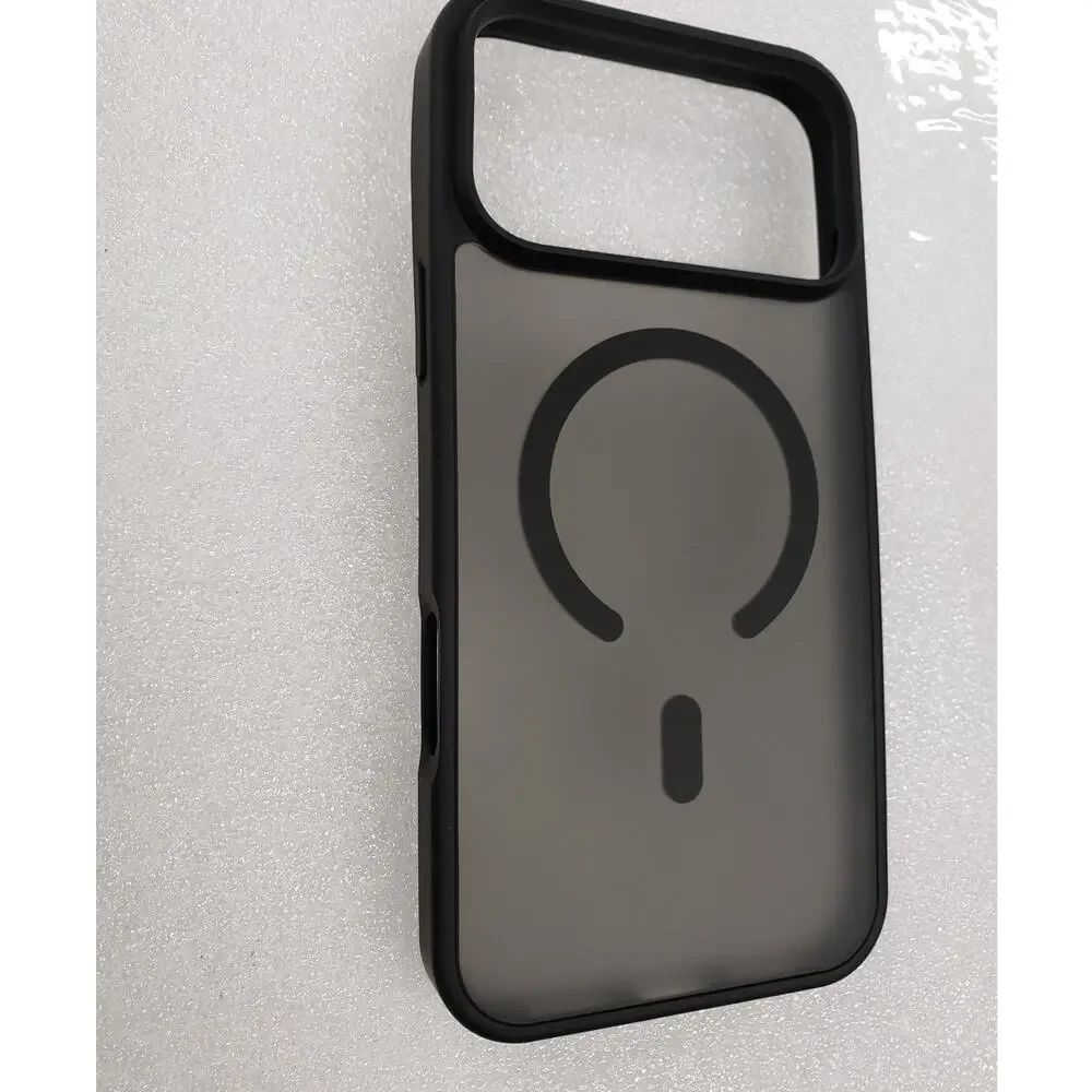 Supfine Magnetic Matte Case for iPhone 17 Pro Max - Black Translucent Cover